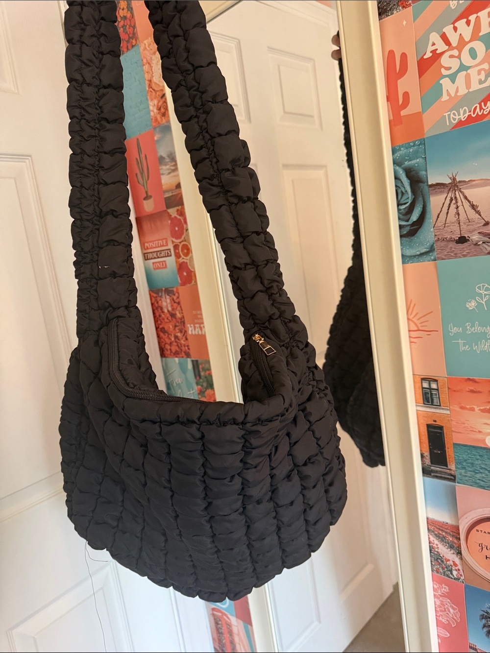 Black Puffer Bag